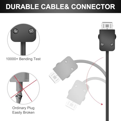 Image of 6FT NES Controller Extension Cable Cord Compatible with Mini NES /SNES Classic, Super Nintendo Classic Edtion, Wii /Wii U Controller, 2Pack