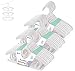 24 Stück Babykleiderbügel Verstellbare, KinderKleiderbügel 27.5-37 cm mit Stapelbaren-Haken und Hosenständer, Platzsparend, Rutschfeste Kunststoff Nursery-kleiderbügel für Baby- und Kinderbekleidung