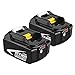 Produktbild Moticett 2 Stück BL1860B Ersatzakkus für 18V Akku BL1860B BL1860 BL1850B BL1850 BL1840B BL1840 BL1830B 194205-3 194309-1 194204-5 196399-0 196673-6 LXT-400 mit Indikator