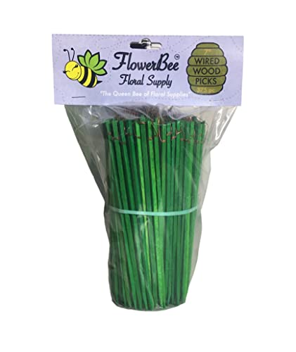 Floral Wired Wood Picks 7 inch