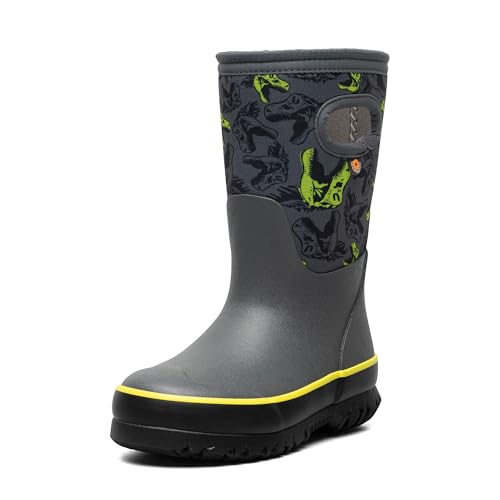 BOGS Grasp LbY h fM SV^Cu[c Du[c I AJA~ADAVp cA̎qAj̎qAj, Cool Dino Dark Gray Multi, 12 Little Kid
