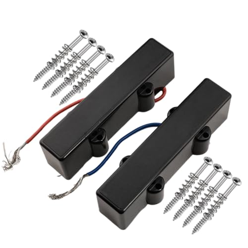 Micros guitare basse JB Style lot de 2 en ceramique noire pour remplacer vos micros d'origine