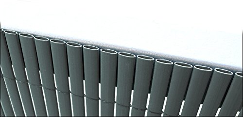 [neu.haus] Brise-Vue Palissade en PVC Extérieur Clôture Réglable Résistant aux Intempéries Intimité pour Jardin Terasse Cache Balcon Anti-Moisissure Protection Renforcé Solide Gris 150 x 300 cm