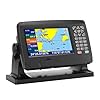 Jauarta GNSS Chart Plotter, 7 Inch GPS BDS Dual Mode Marine Navigator with IPX6 Waterproof and Dual Map System for Marine Boat