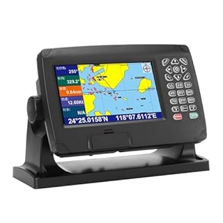 Jauarta GNSS Chart Plotter, 7 Inch GPS BDS Dual Mode Marine Navigator with IPX6 Waterproof and Dual Map System for Marine Boat