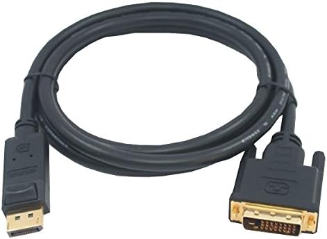 M-CAB 7003473 Black 5 m DisplayPort DVI Video Cable Adapter – Video Cable Adapters (5 m, DisplayPort, DVI, Male, Male, Gold)