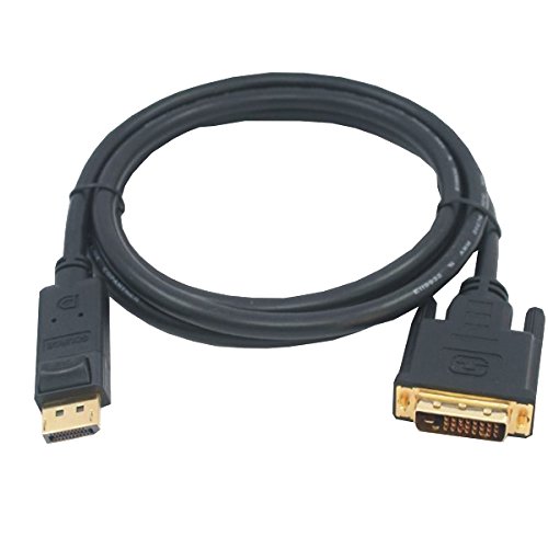 M-CAB 7003473 Black 5 m DisplayPort DVI Video Cable Adapter – Video Cable Adapters (5 m, DisplayPort, DVI, Male, Male, Gold)