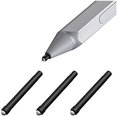 TiMOVO Pen Tips for Surface Pen, (3 Pack, Original HB Type) Original Surface Pen Tips Replacement Kit Fit Microsoft Surface Pro 2017 Pen (Model 1776) & Surface Pro 4 Pen - Black Cover