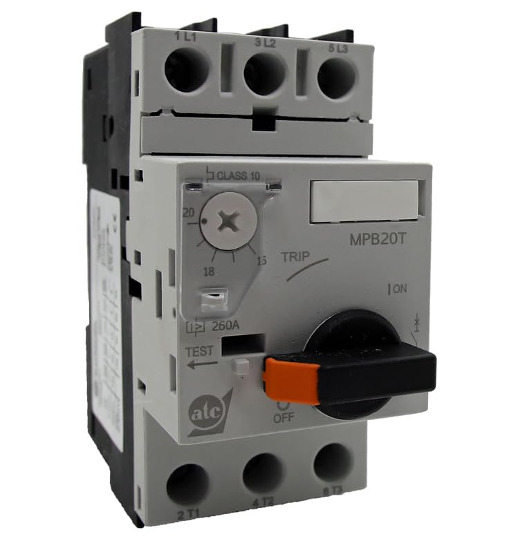 MPB6R3T, Motor Protection Circuit Breaker, 32A w/Thermal and Magnetic Trip, 4.0-6.3A