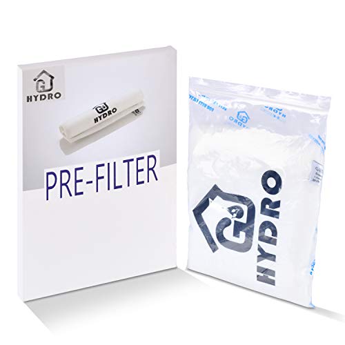 G HYDRO 6 Inch Prefilter for Carbon Filter 6 X 18 White