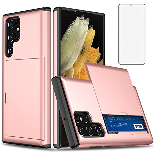 Coque Samsung S22 Ultra Porte-Carte Asuwish Évite les Rayures et Chocs