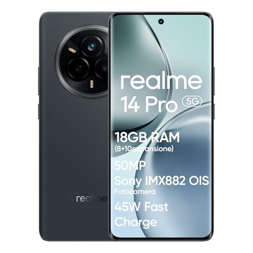 [Resistenza agli urti di livello militare]Progettato per affrontare qualsiasi avventura, il realme 14 Pro 5G è certificato IP69, IP68 e IP66, offrendo massima protezione contro acqua, polvere e cadute accidentali. Perfetto per ambienti estremi, ti accompagna ovunque, dalla pioggia ai terreni più accidentati.