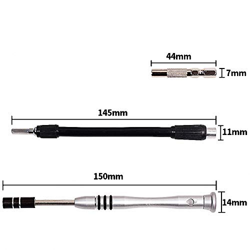 Set de destornilladores magnéticos 60 piezas para reparación miniatura 4