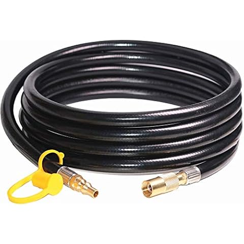 DOZYANT Propane Quick Connect Convertion Adapter Fitting with 18 Feet Extension Hose for Blackstone 17"/22" Griddle, Connect to RV Trailer with Quick-Connect Kit Cover