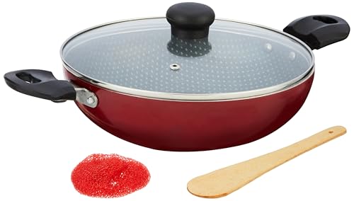 Image of Crystal Polka Series Non Stick Kadai with Induction Base - 240 Mm