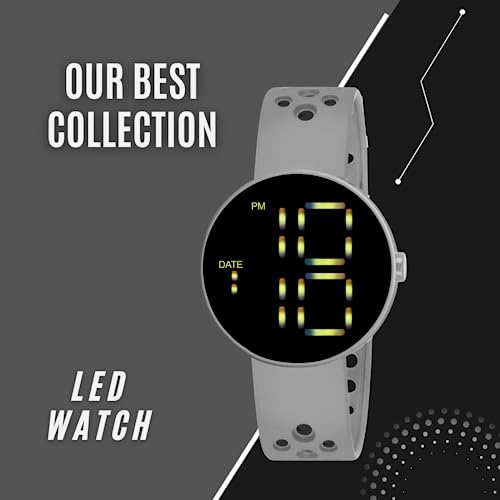 Image of PAPIO Digital Boy's Watch (Black Dial Multi Colored Strap)