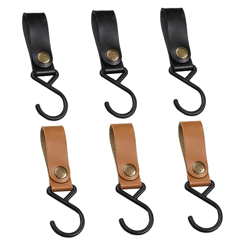 DIKACA 6 Piezas gancho para acampar carpa mosquetón clip grande Frío lona accesorios barbacoa accesorios de camping equipo de campamento ganchos para colgar tiendas de campaña abdominales