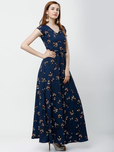 Image of Tokyo Talkies Women's Short Sleeves V-Neck Printed Dresses | Stylish Dresses | Casual Dresses