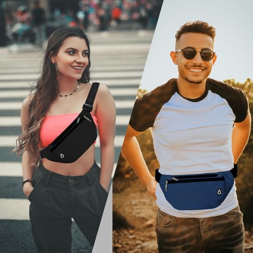 Image of Fanny Pack for Women Men,Crossbody Fanny Pack Water Resistant Sports Waist Bag Pack, Belt Bag for Travel Hiking Running