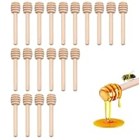 Produit naturel de haute qualité : Notre cuillère à miel en bois est fabriquée à partir de matériaux naturels et écologiques et est donc très résistante. Conception pratique : Notre cuillère à miel en bois présente un motif alvéolé unique qui évite l...