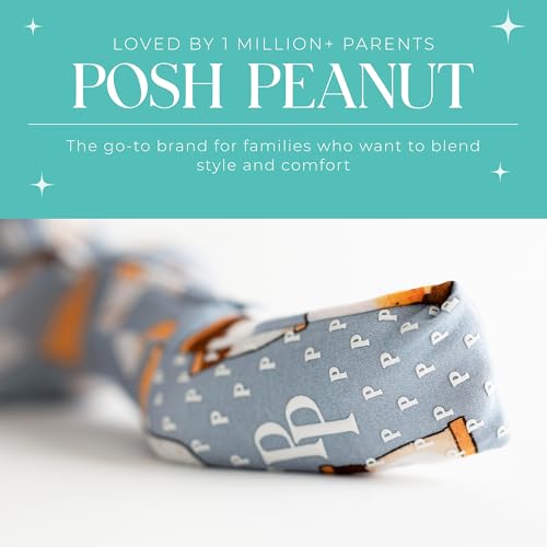 Image of Posh Peanut Convertible Baby Sleepers, Boy Toddlers Footless Pajamas | True To Size Fit With 2-Way Zipper, Convertible Mittens /Footies With Grips, Tagless Gentle Comfort, Easy Care Wash