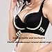 VJQB Chumbo Filifit Sculpting Uplift Bra - Fashion Deep Cup, Hides Back Fat, Full Back Coverage (C, Black, 38)