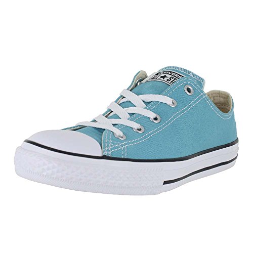 Image of Converse Chuck Taylor All Kids Star Seasonal Ox Fashion Boys Sneaker Shoe Aegean Aqua