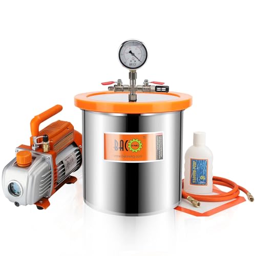 BACOENG 3 Gallon Vacuum Chamber with Pump