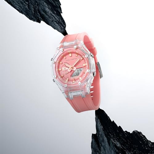 Image of Carlington Velocity Series Analog-Digital Sports Watches for Women and Girls with Alarm, Stopwatch, Backlit Display, Dualtime, Silicone Rubber Strap, Water & Shock Resiatant - CT 8088