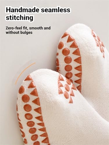 Toddler Non Skid Knee High Sock with Grip Baby Warm Thick Anti Slip Sock Unisex Newborn Crawling Stocking 5 Pairs4