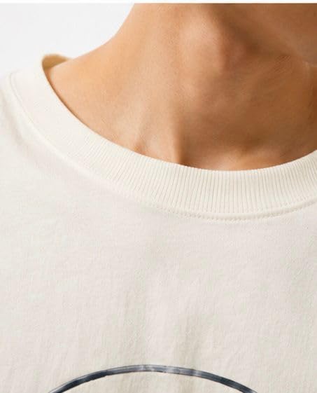 Image of Anime Printed Oversized Cotton Casual Round Neck T-Shirt for Men and Boys | Sharp, Eren yeagear & Mikasa akerman Japanese Streetwear Aesthetics