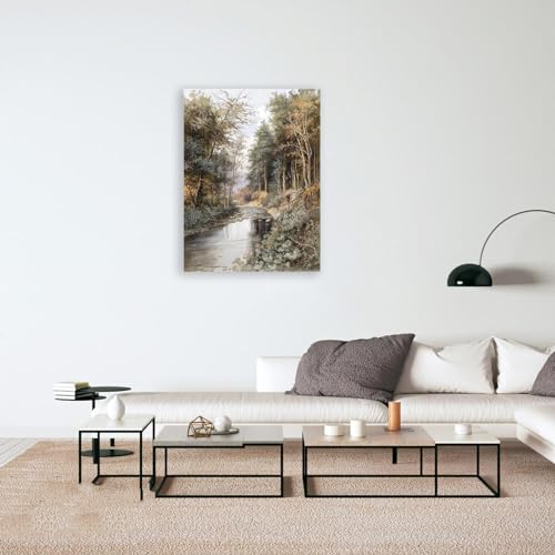 Tableaux expressionnisme toile encadrée pour habiller un mur vide - 4