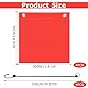 YANGUN 4 Stück Rote Warnflagge, Rote Fahne Überlänge 30x30cm, Warnflaggen mit Gummiseil Kupferschnallen Flagge, Warnfahne nach Stvo für überhängende Lasten wasserdicht und wetterfest Einheitsgröße