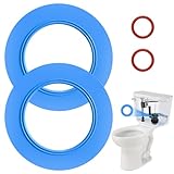 Flush Valve Seal for American Standard & Eljer Toilets, 2 Pcs Toilet Tank Parts Leak-Proof Upgraded Silicone Replacement for 7301111-0070A, for Champion 4 & Titan 4 Models with O Rings