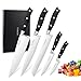 PICKWILL Küchenmesser Set, Messerset 5 teilig, Ultra Scharfes Profi Küchenmesser Set aus Deutscher Edelstahl Chefmesser Brotmesser Fleischmesser Allzweckmesser Schälmesser mit Ergonomischem Griff