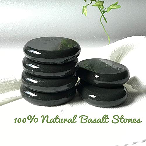 Activebliss Hot Stones - 6 Large Essential Massage Stones Set (3.15In) For Professional Or Home Spa, Relaxing, Healing, Pain Relief #TOP5