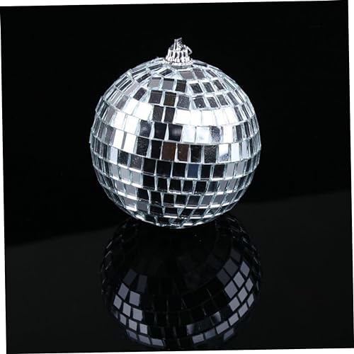 Bola espejada plateada Zerodeko, 1 unidad, decoración colgante para fiestas, bodas, árboles de Navidad y festivales de baile, para discotecas y pubs miniatura 3