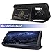 TORU [CX PRO] Wallet Cover Designed for Galaxy S9 Case with Card Holder, Mirror & USB Adapter - Purple