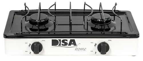 Opiniones y reviews de Parrilla Disa los preferidos por los clientes. 42 DISA HOME Parrilla a Gas 2 Quemadores de Mesa, Encendido Manual. PARR-GAS-02 (Blanco)