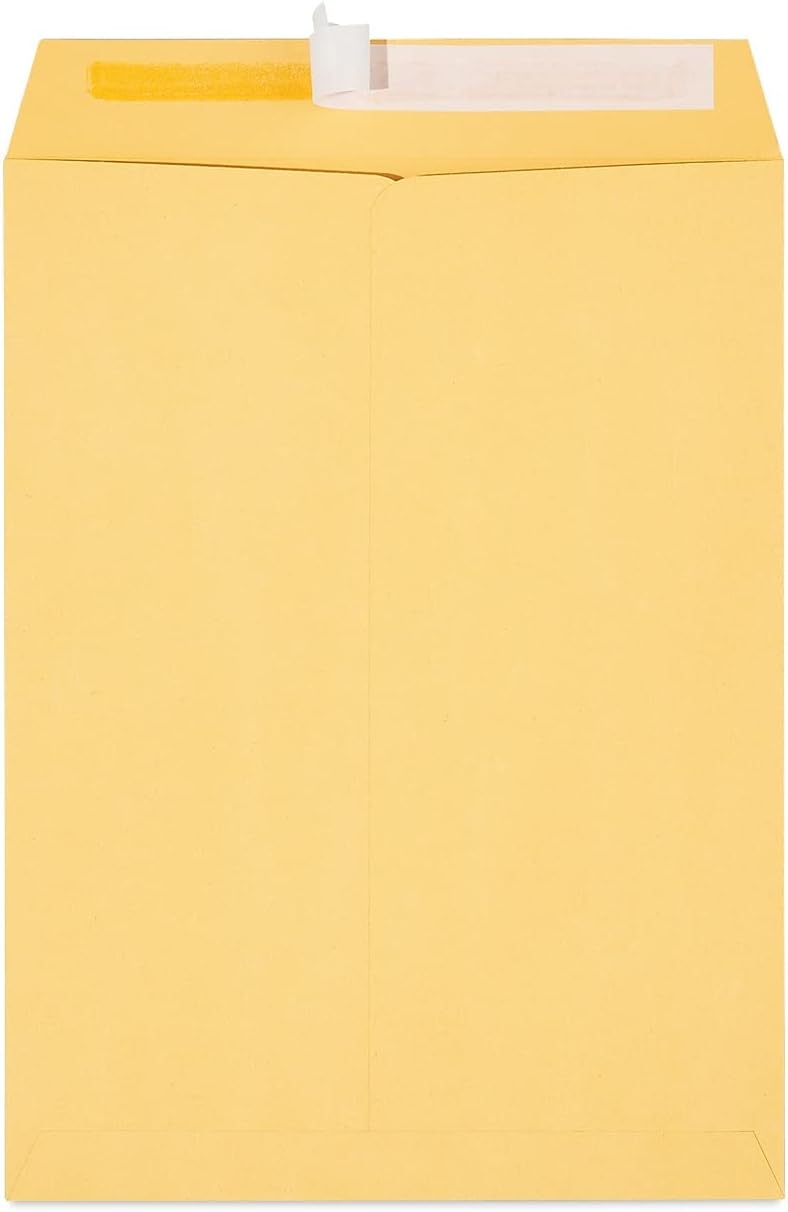 Universal 40102 Peel Seal Strip Catalog Envelope, 9 x 12, Kraft, 100/Box (UNV40102)