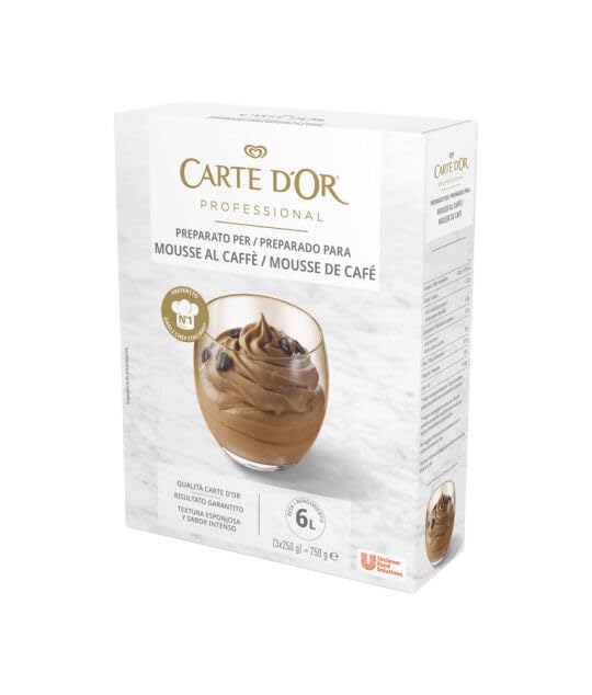 Preparato per mousse al caffè da 250 g, confezione da 3 buste