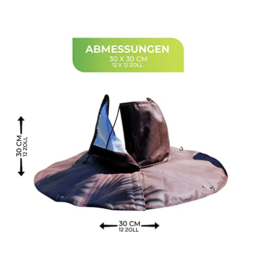 Bio Green Palmenwurzelschutz | Kälteschutz für Pflanzen und Bäume bis 30cm Durchmesser | doppelte Isolierung | Ø 100cm | braun