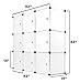 Work-It! Cube Storage Organizer - 9 Cubes | Stackable Portable Closet Organizer Shelves, Modular Cabinet with Doors and Hammer, Translucent White, 42