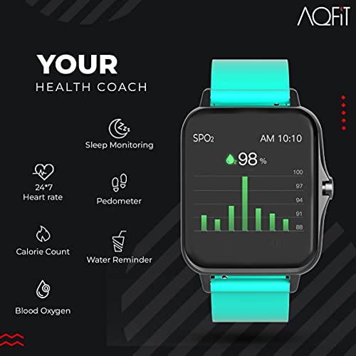 AQFIT-W12-Smartwatch-IP68-Water-Resistant-169-Full-Touch-Screen-Display-Up-to-7-Days-of-Battery-Life