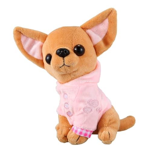 Generic Jouet pour Chien Chihuahua en Peluche de 17 Cm, Jouet en Peluche pour Chien Chihuahua