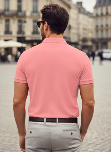 Image of LEOTUDE Men's Matty Regular Fit Polo T-Shirt for Man