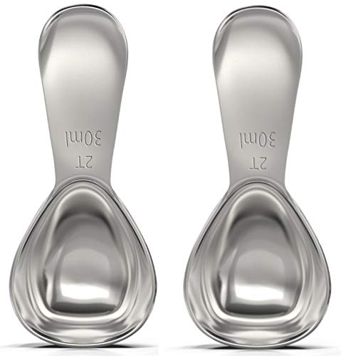 Balci - Stainless Steel Coffee Scoop Set (2&2 Tablespoon, 30Ml And 30Ml) Exact Measuring Spoons For Coffee, Tea, Sugar, Flour And More! … #TOP3