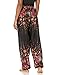 Lannaclothesdesign Harem Hippie Pants for Women Yoga Boho Long Beach Summer Clothing PJ (XL, Black)