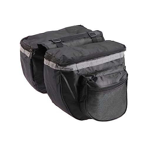 Garneck 2-pack Bike Rear Bags Waterproof Cycling Multi-use Handle Reflective for Safety Large for Commuters
