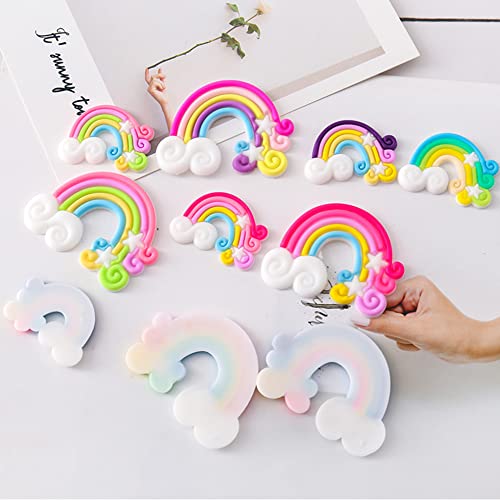 Rainbow Clouds Cupcake Toppers Fruit Muffin Cake Pick Set for Kids Birthday Baby Shower Party Baking Cake Decoration Supplies 16Pcs - Thumbnail 5